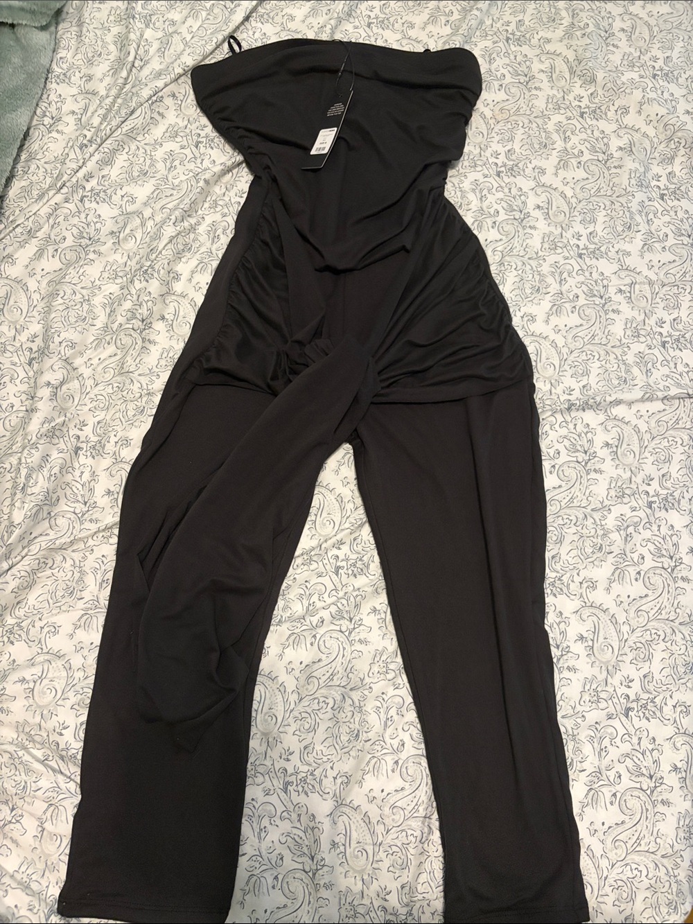 Fashion Nova Black Strapless Jumpsuit